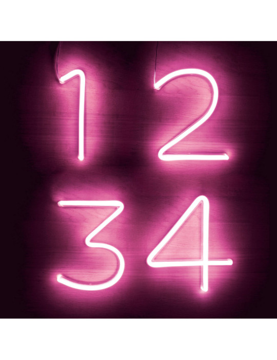 Numéros et Symboles Néons LED Rose