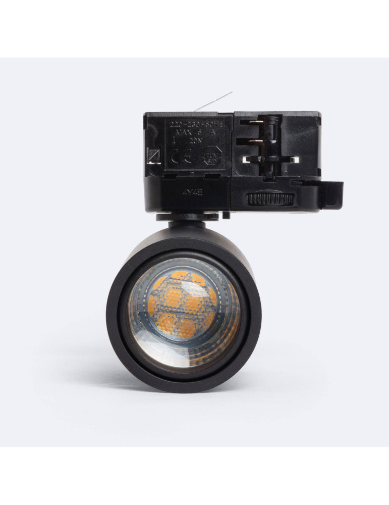 Spot à Douille sur Rail Triphasé Ágata Multiangle 10-50º pour Ampoule GU10