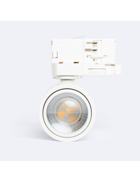 Spot à Douille sur Rail Triphasé Ágata Multiangle 10-50º pour Ampoule GU10