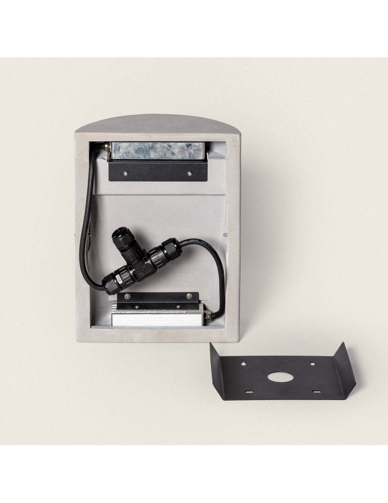 Applique Murale Extérieure LED Dimmable 16W Ciment Zalix