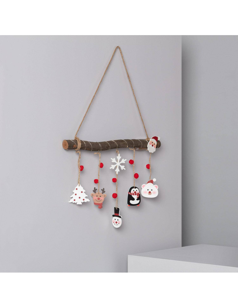 Guirlande LED Suspendue Bûche de Noël