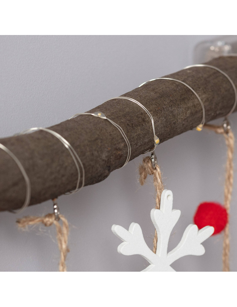 Guirlande LED Suspendue Bûche de Noël