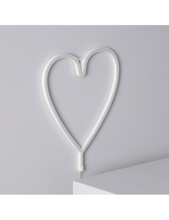 Néon LED Heart à Piles