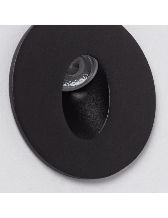 Baliza LED Adam Acabado Negro 1W