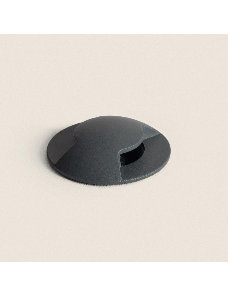 Balise Extérieure LED 3W Encastrable au Sol Letso 2L Grise Balise Extérieure LED 3W Encastrable au Sol Letso 2L Grise
