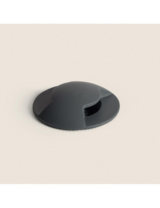Balise Extérieure LED 3W Encastrable au Sol Letso 2L Grise Balise Extérieure LED 3W Encastrable au Sol Letso 2L Grise
