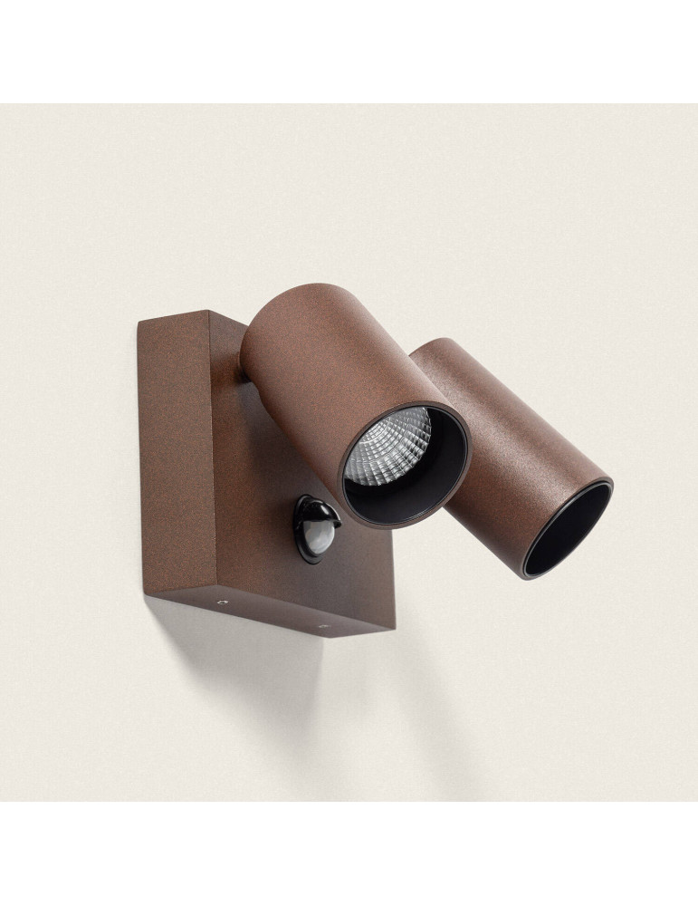 Applique Murale Extérieure LED 18W Aluminium CCT Sélectionnable Deux Spots avec Détecteur de Mouvement Kuriya Applique Murale Extérieure LED 18W Aluminium CCT Sélectionnable Deux Spots avec Détecteur de Mouvement Kuriya