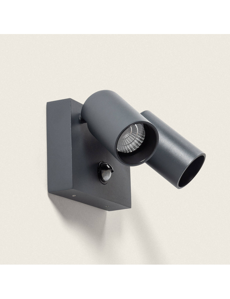 Applique Murale Extérieure LED 18W Aluminium CCT Sélectionnable Deux Spots avec Détecteur de Mouvement Kuriya Applique Murale Extérieure LED 18W Aluminium CCT Sélectionnable Deux Spots avec Détecteur de Mouvement Kuriya