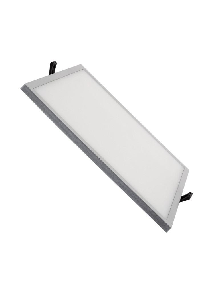 Dalle LED 30W Carrée High Lumen LIFUD Coupe Ø 200 mm Argentée