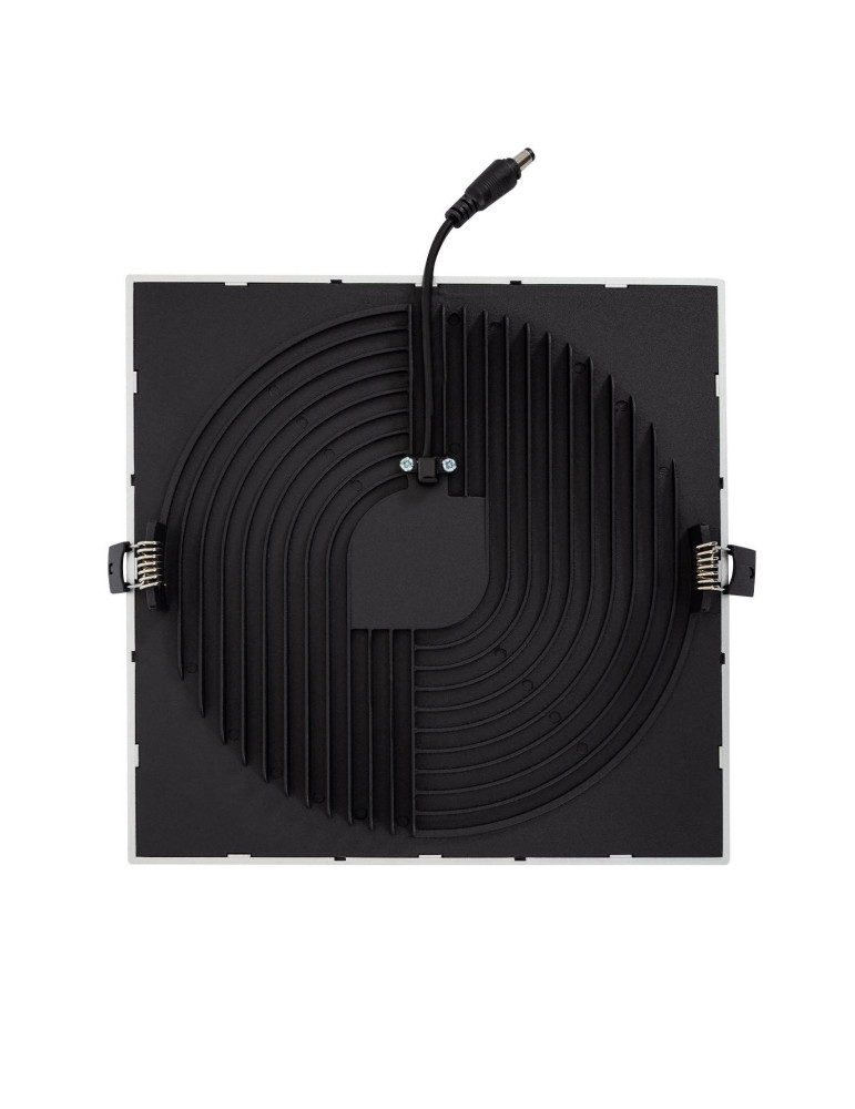 Dalle LED 30W Carrée High Lumen LIFUD Coupe Ø 200 mm Argentée