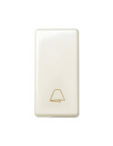 Bouton-Poussoir Simple Étroit avec Touche Sonnette SIMON 27 Play 27150