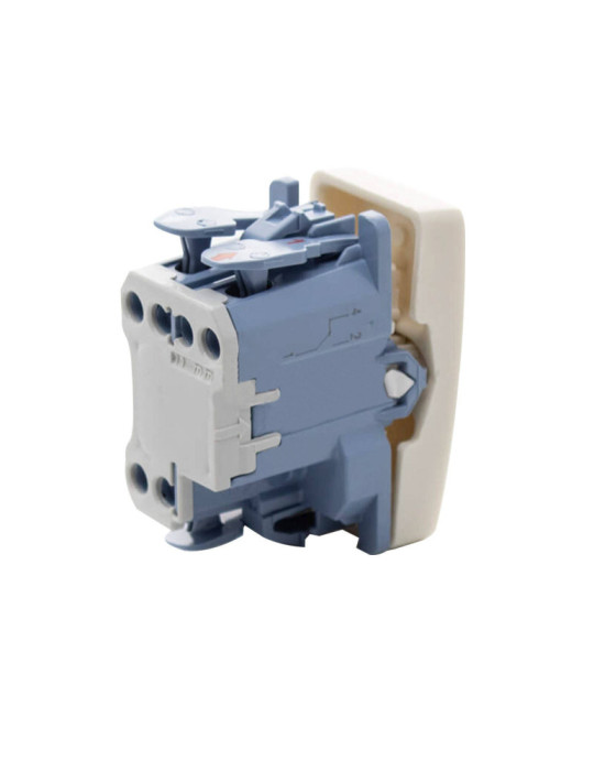 Bouton-Poussoir Simple Étroit avec Touche Sonnette SIMON 27 Play 27150