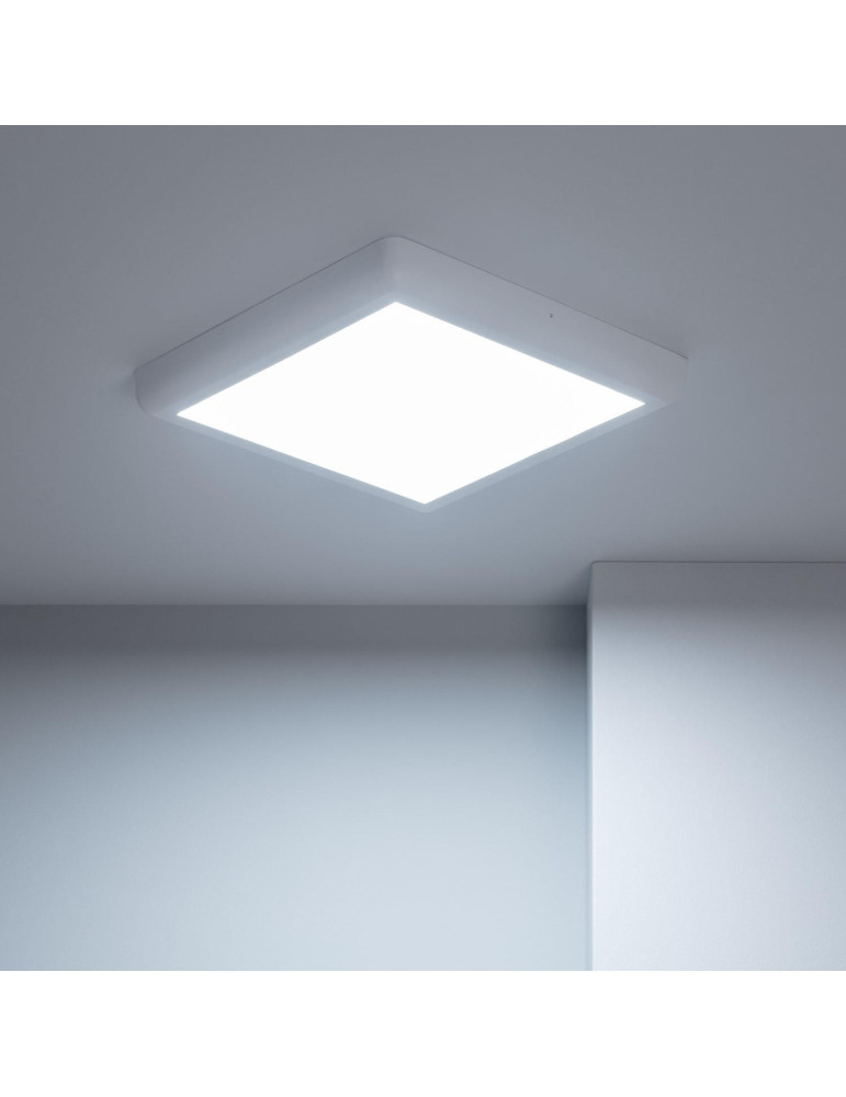 Plafonnier LED Métal Carré Design 24W Métal 300x300 mm White