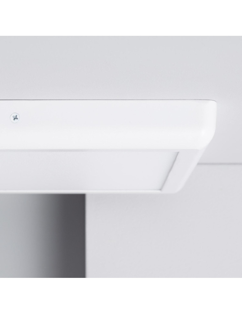 Plafonnier LED Métal Carré Design 24W Métal 300x300 mm White