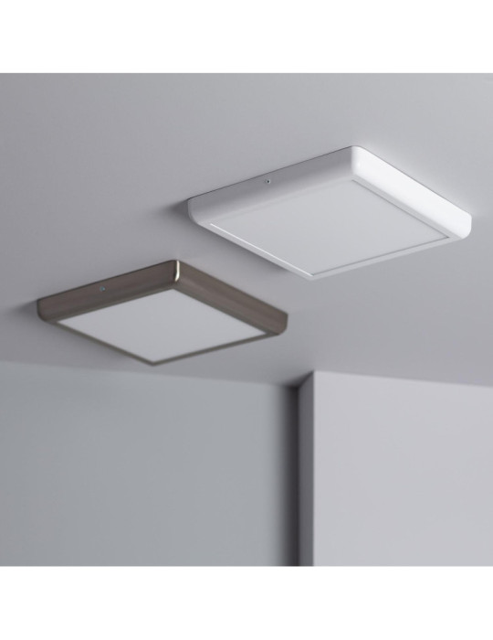 Plafonnier LED Métal Carré Design 24W Métal 300x300 mm White
