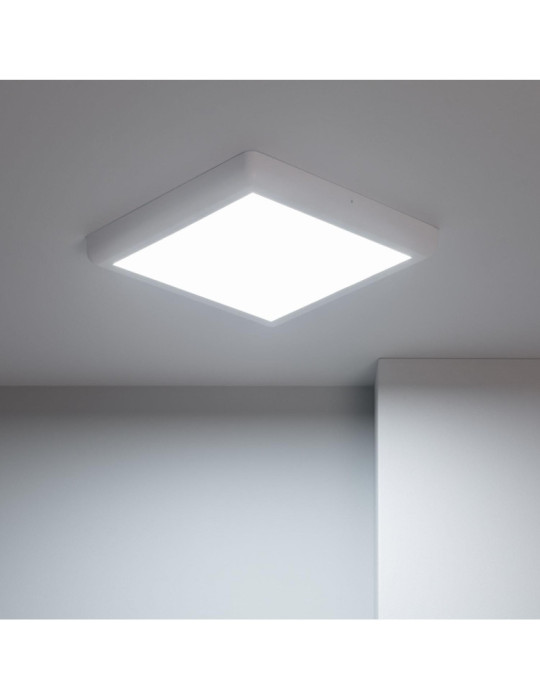 Plafonnier LED Métal Carré Design 24W Métal 300x300 mm White