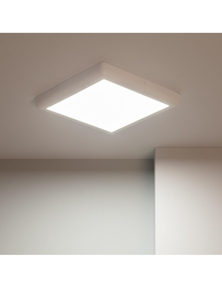 Plafonnier LED Métal Carré Design 24W Métal 300x300 mm White