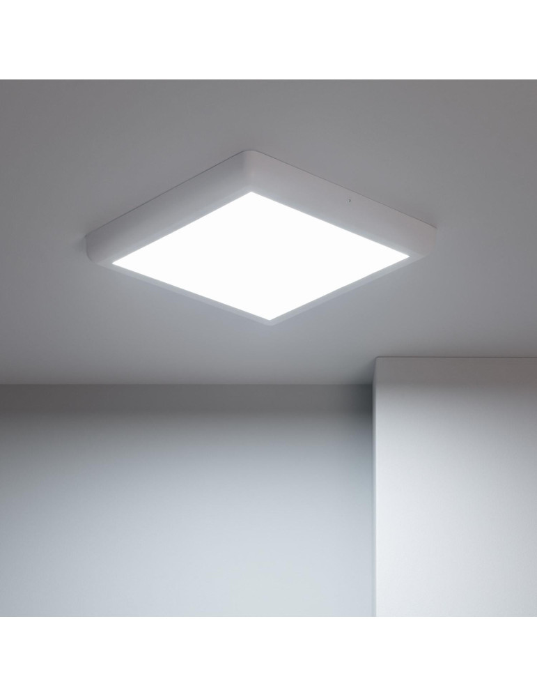 Plafonnier LED Métal Carré Design 24W Métal 300x300 mm White
