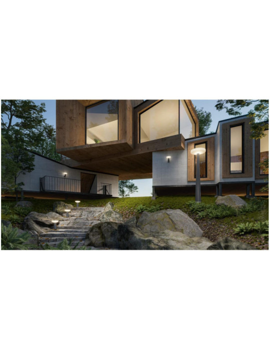 Balise LED Extérieure 2.5W en Saillie sur pied 45cm Paquita 45 Sobremuro Hybride