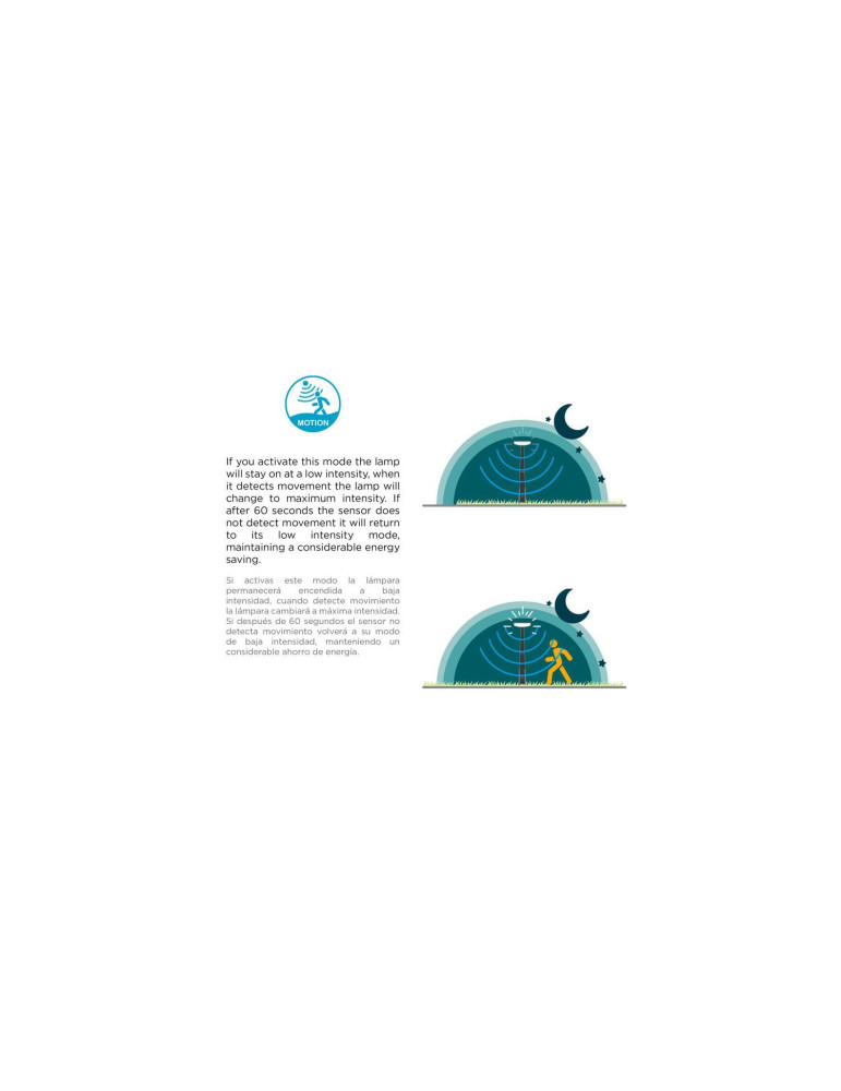 Balise LED Extérieure 2.5W en Saillie sur pied 45cm Paquita 45 Sobremuro Hybride