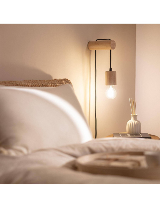 Lampe Murale Bois Torse