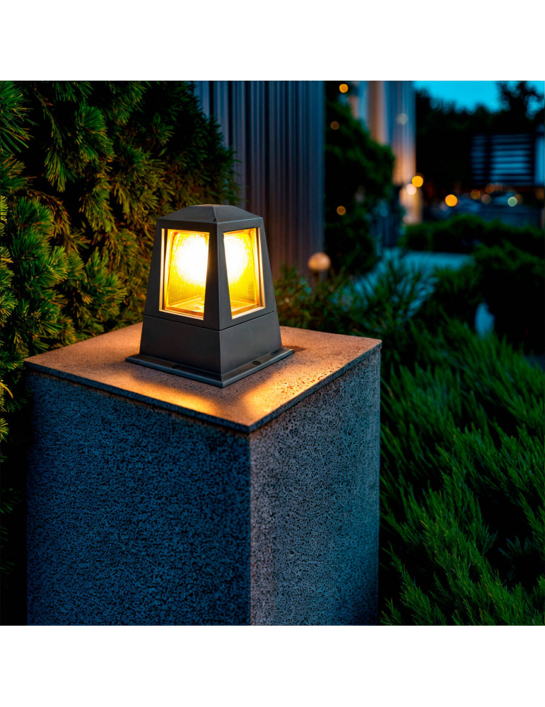 Balise Extérieure E27 Aluminium 25cm Tika