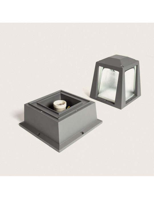 Balise Extérieure E27 Aluminium 25cm Tika