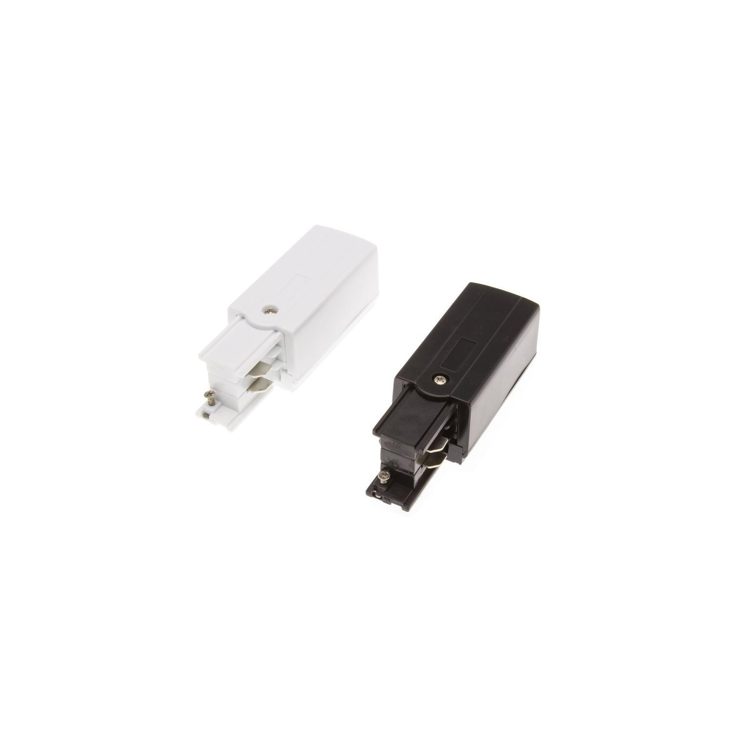 Connecteur d'Alimentation Left Side pour Rail Triphasé Noir