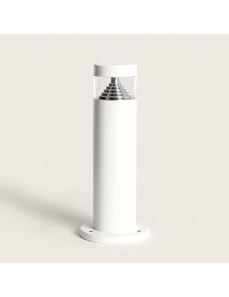 Balise LED Extérieure 5W en Saillie sur Pied 30cm Inti Inox Blanche