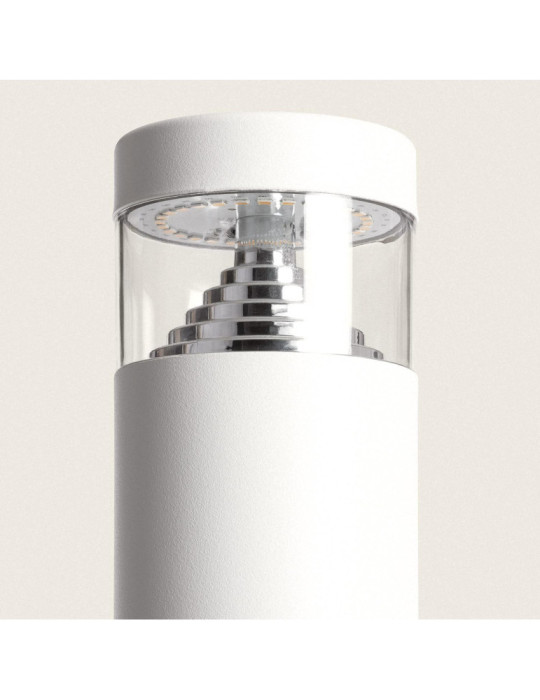 Balise LED Extérieure 5W en Saillie sur Pied 30cm Inti Inox Blanche