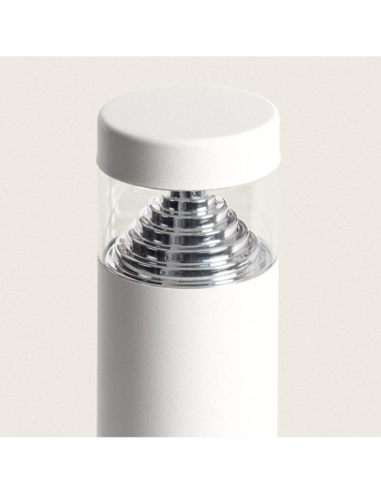 Balise LED Extérieure 5W en Saillie sur Pied 30cm Inti Inox Blanche