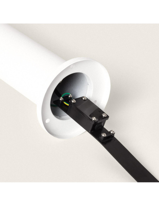 Balise LED Extérieure 5W en Saillie sur Pied 30cm Inti Inox Blanche