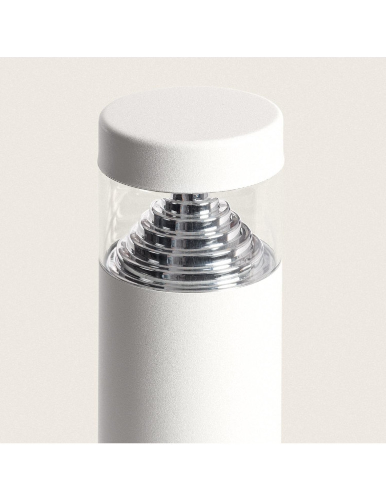 Balise LED Extérieure 5W en Saillie sur Pied 30cm Inti Inox Blanche