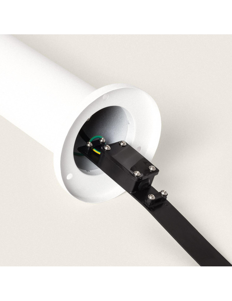 Balise LED Extérieure 5W en Saillie sur Pied 30cm Inti Inox Blanche