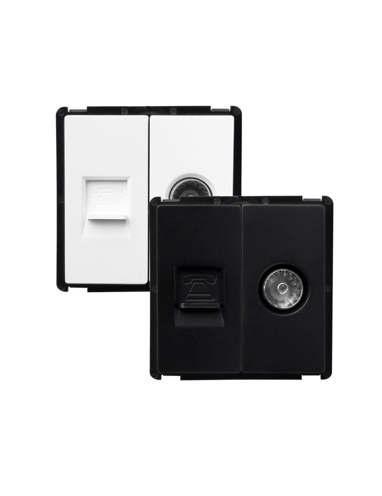 Prise TV + Téléphone Modern