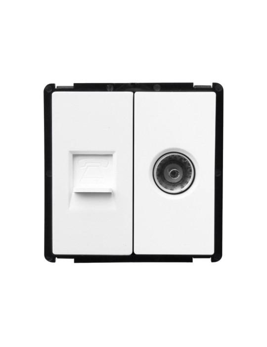 Prise TV + Téléphone Modern