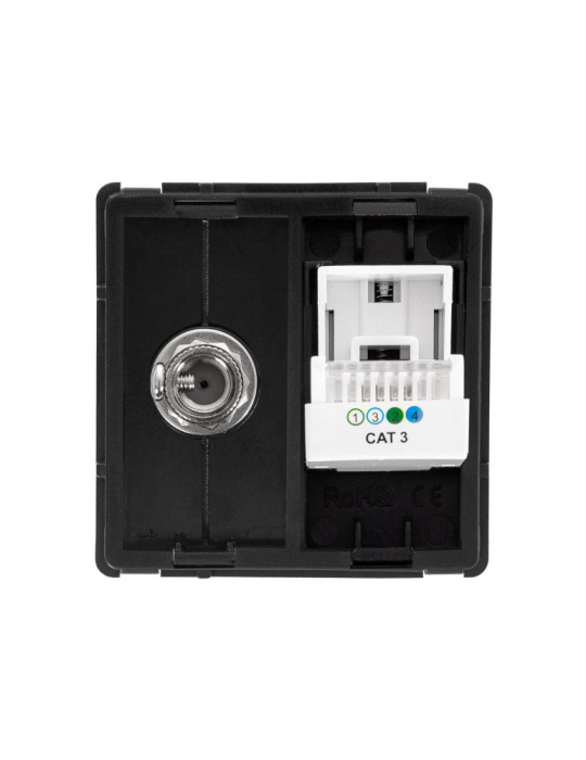 Prise TV + Téléphone Modern