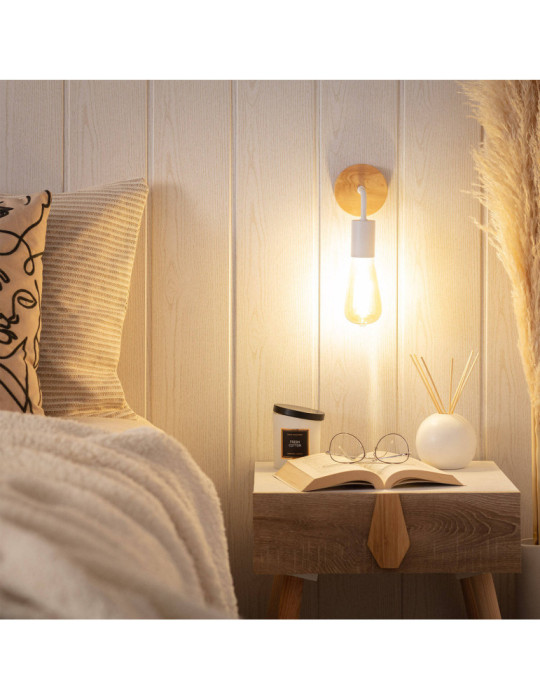 Lampe Murale Bois et Métal Jedali