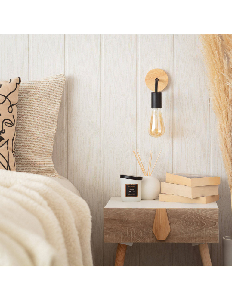 Lampe Murale Bois et Métal Jedali