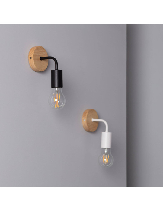 Lampe Murale Bois et Métal Jedali