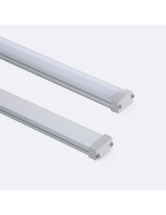 Profilé Aluminium Étanche IP65 en Saillie 2m pour Ruban LED jusqu'à 8 mm