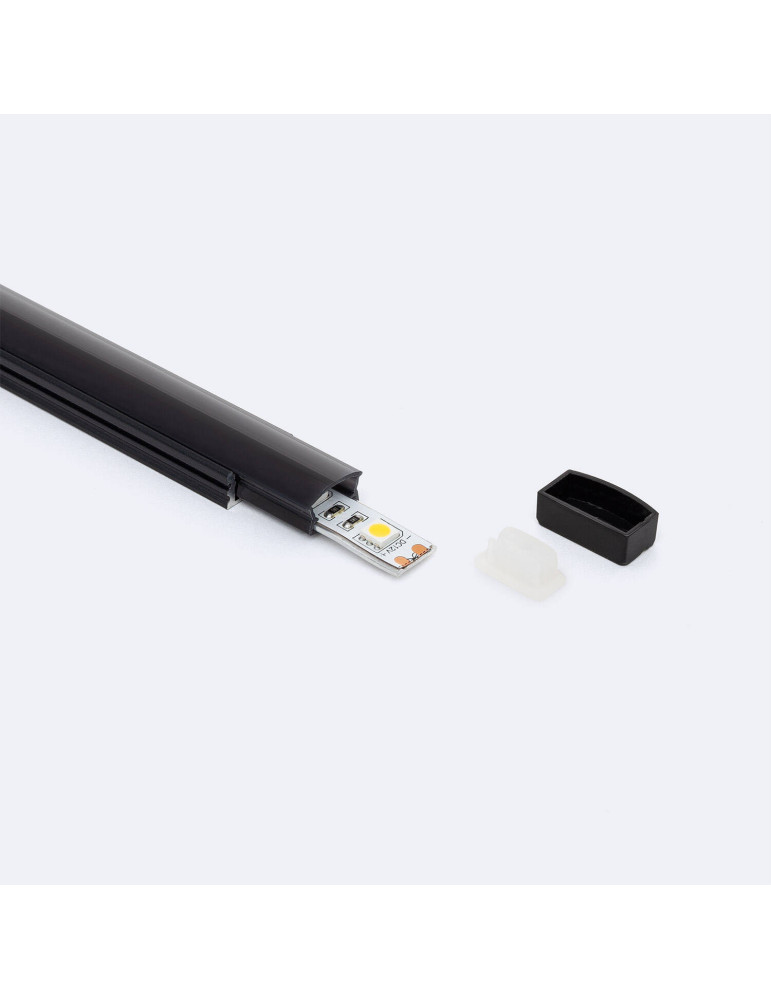Profilé Aluminium Étanche IP65 en Saillie 2m pour Ruban LED jusqu'à 8 mm