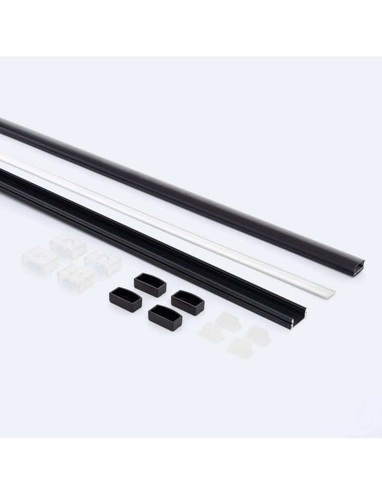 Profilé Aluminium Étanche IP65 en Saillie 2m pour Ruban LED jusqu'à 8 mm