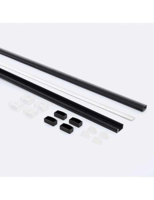 Profilé Aluminium Étanche IP65 en Saillie 2m pour Ruban LED jusqu'à 8 mm