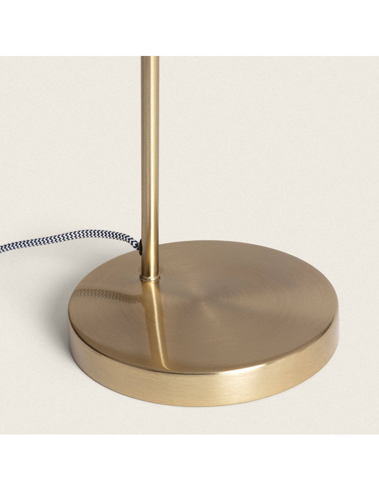 Lampe à Poser Métal et Verre Basile