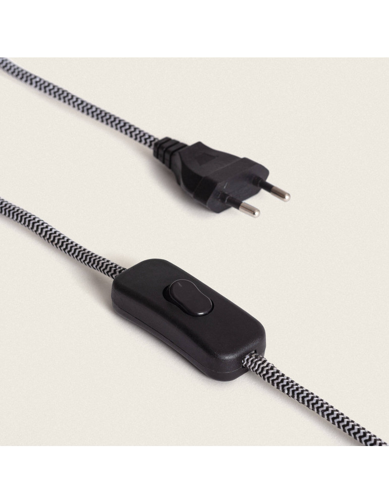 Lampe à Poser Métal et Verre Basile