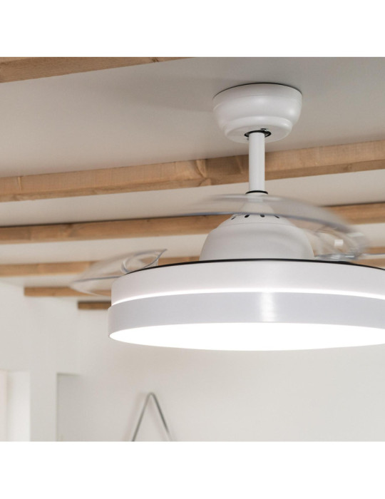 Ventilateur de Plafond Silencieux Dalori Blanc 106cm Moteur DC