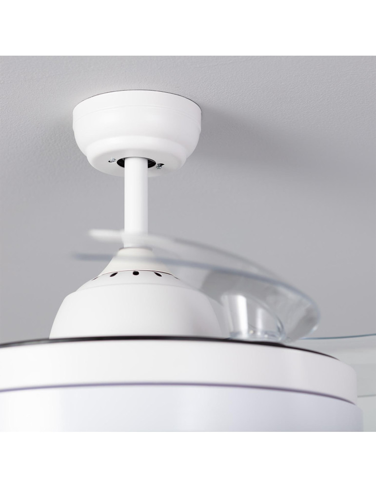Ventilateur de Plafond Silencieux Dalori Blanc 106cm Moteur DC