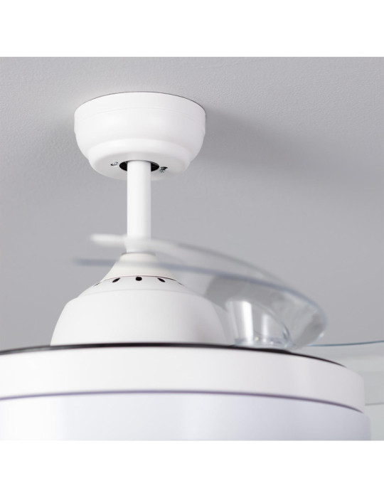 Ventilateur de Plafond Silencieux Dalori Blanc 106cm Moteur DC