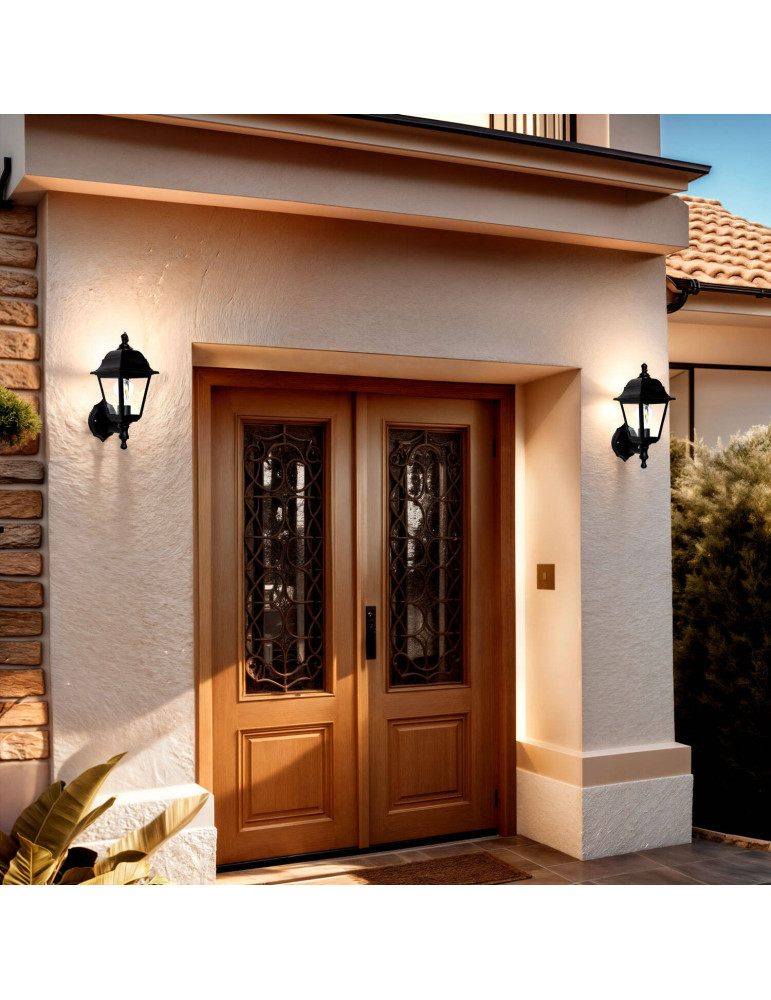 Lampe Murale Extérieure Sennen Noire